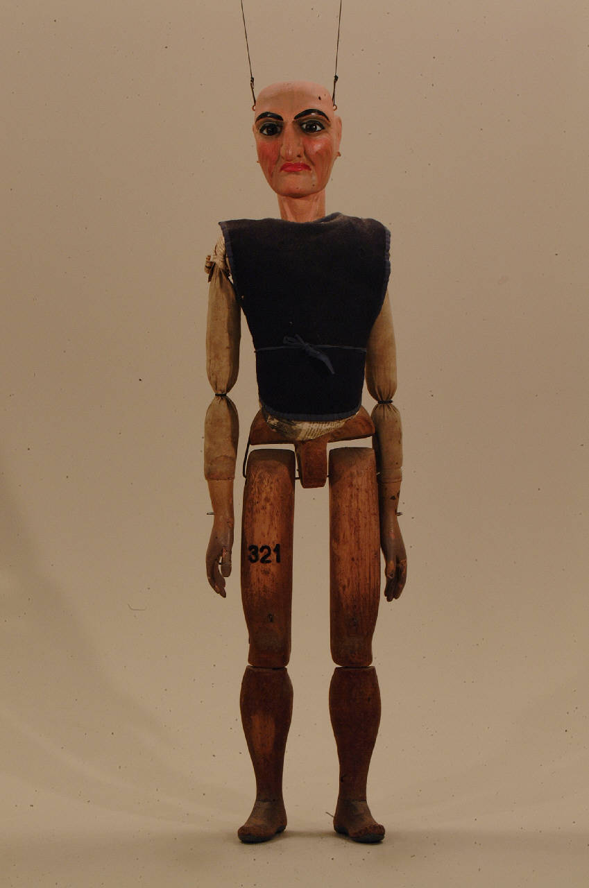 Uomo (marionetta) di Pittaluga o Piccaluga - ambito ligure (seconda metà sec. XIX)