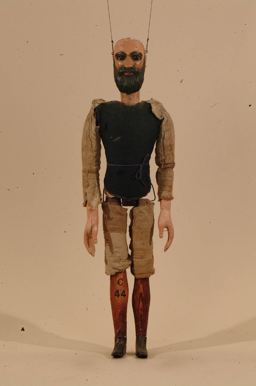 Tamburini (marionetta) di Pittaluga o Piccaluga - ambito ligure (seconda metà sec. XIX)