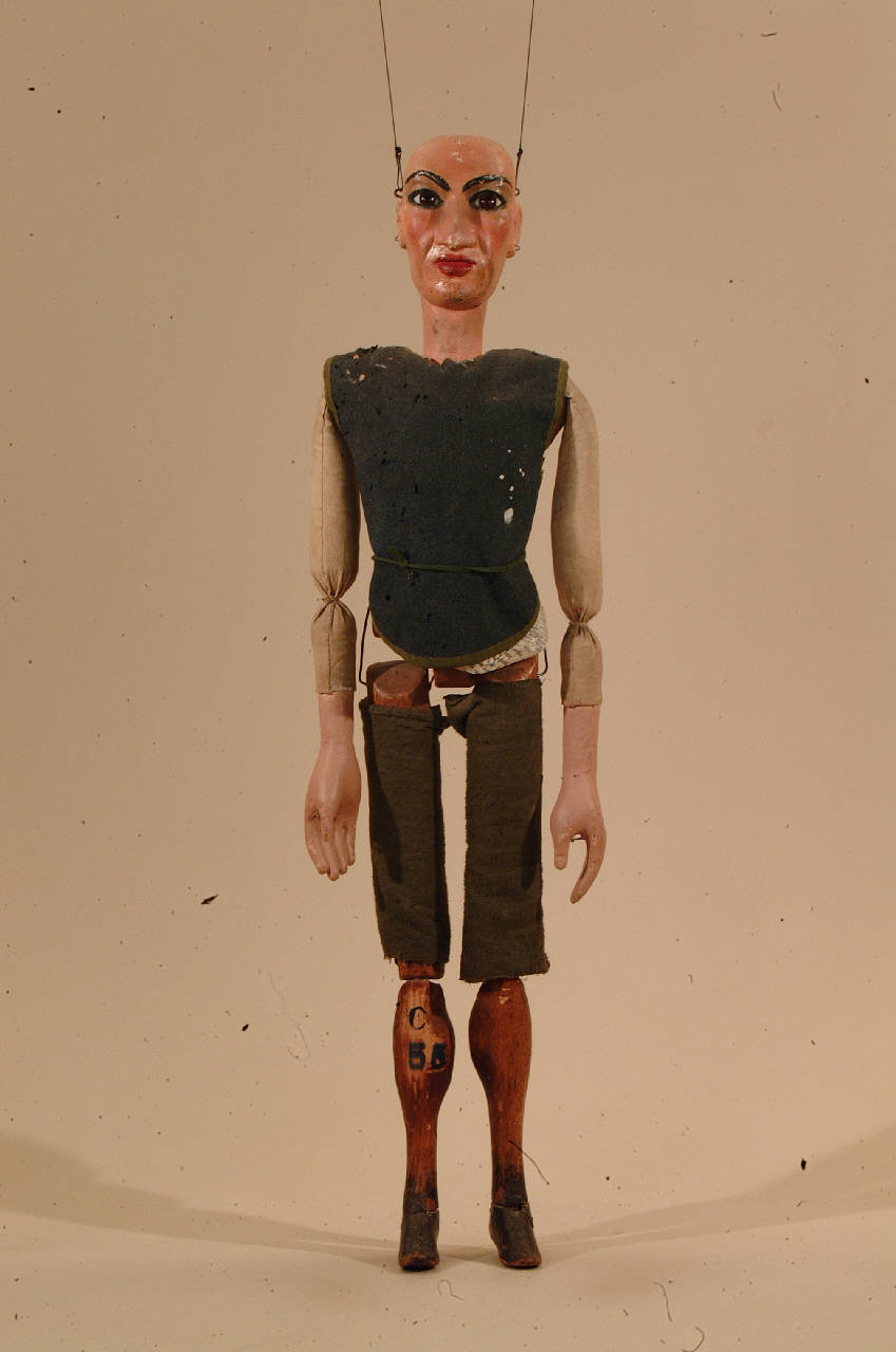 Generico (marionetta) di Pittaluga o Piccaluga - ambito ligure (seconda metà sec. XIX)