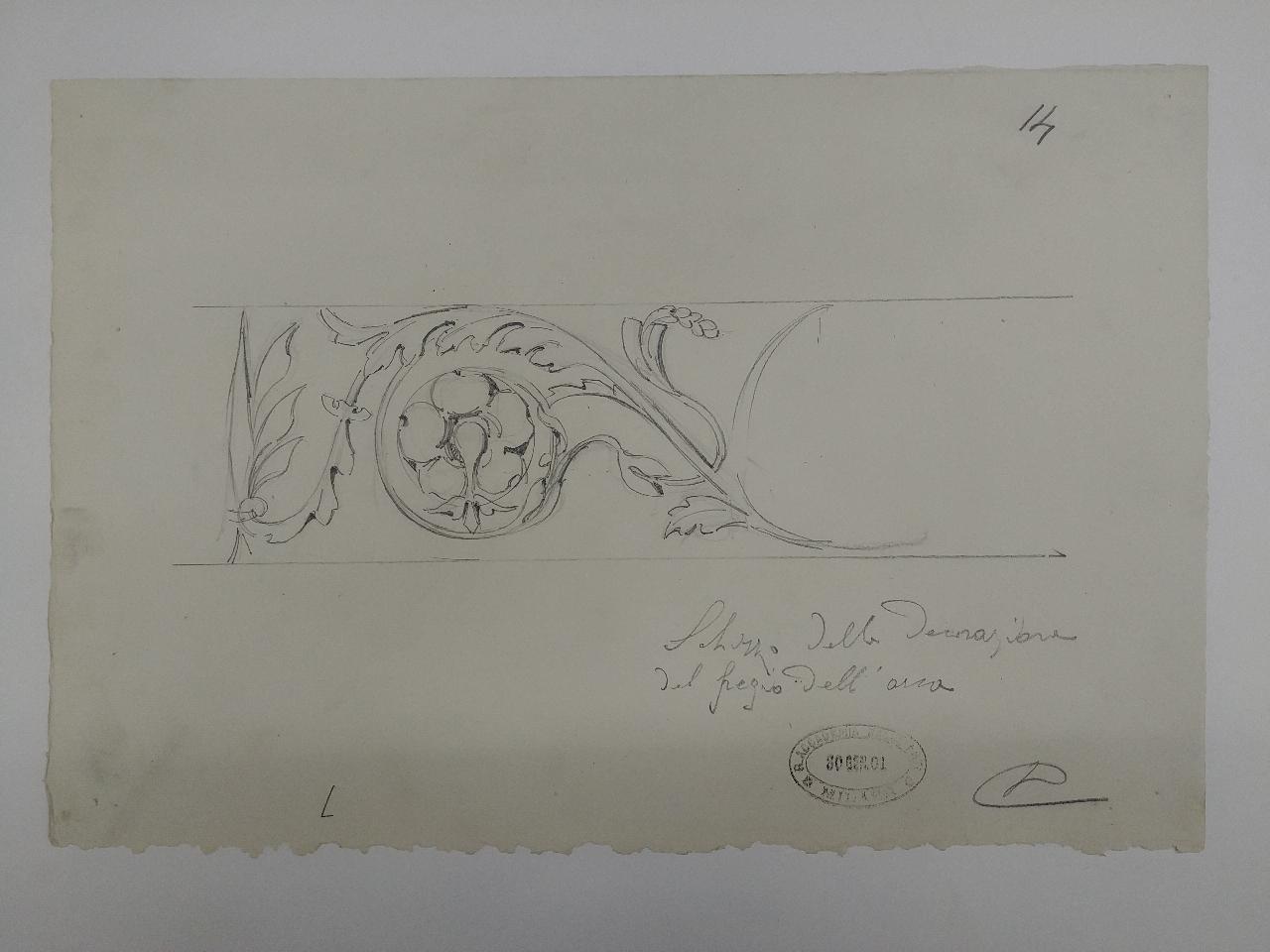 Rilievo del monumento funebre a Giacomo Stefano Brivio nella basilica di Sant'Eustorgio a Milano, architettura: rilievo del monumento funebre a Giacomo Stefano Brivio nella basilica di Sant'Eustorgio a Milano (dettagli architettonici) (disegno) di Consonni, Paolo (sec. XX)