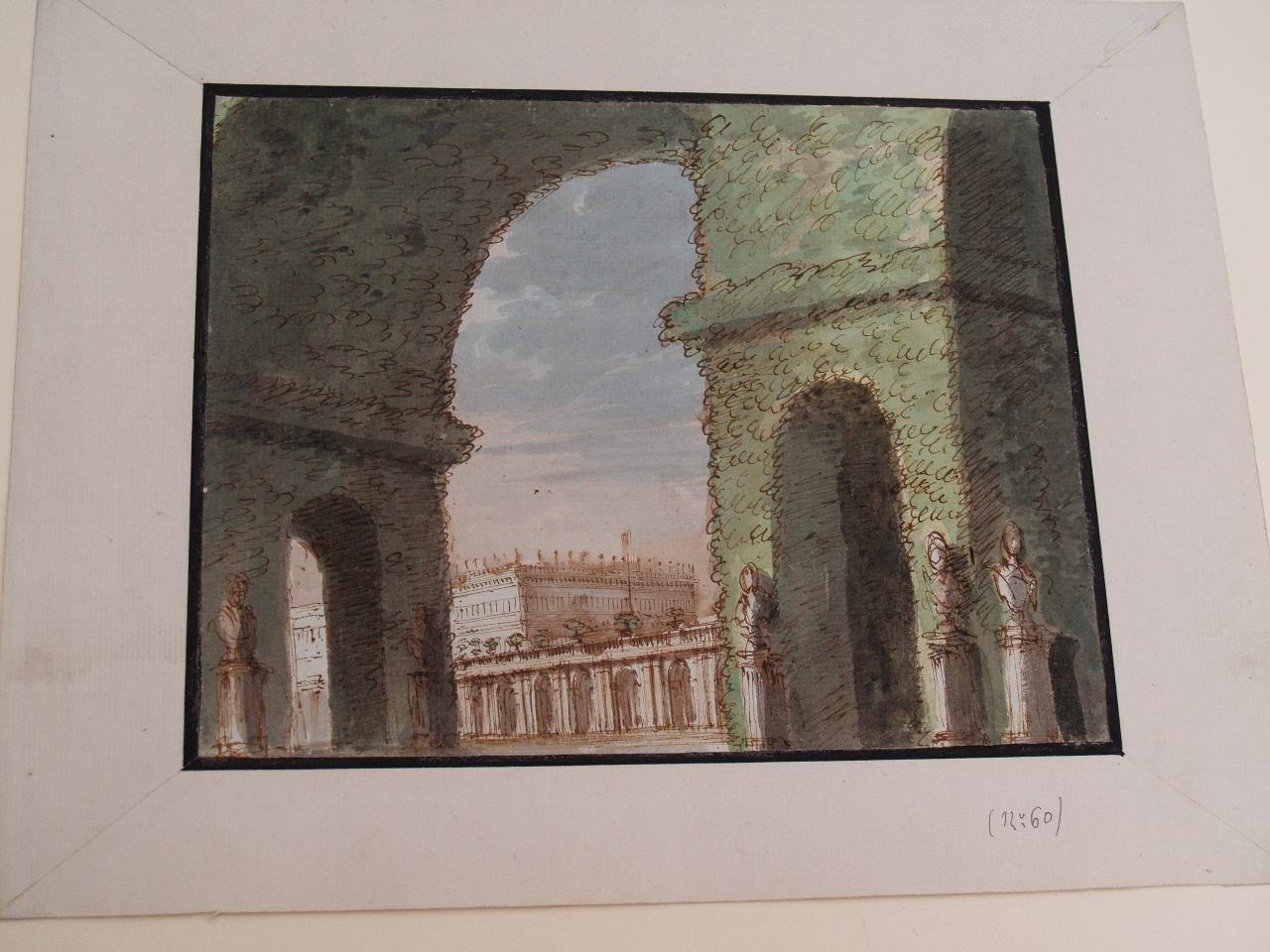 Deliziosa, Deliziosa (disegno per scenografia) di Galliari, Gaspare (attribuito) - ambito Italia settentrionale (primo quarto sec. XIX)