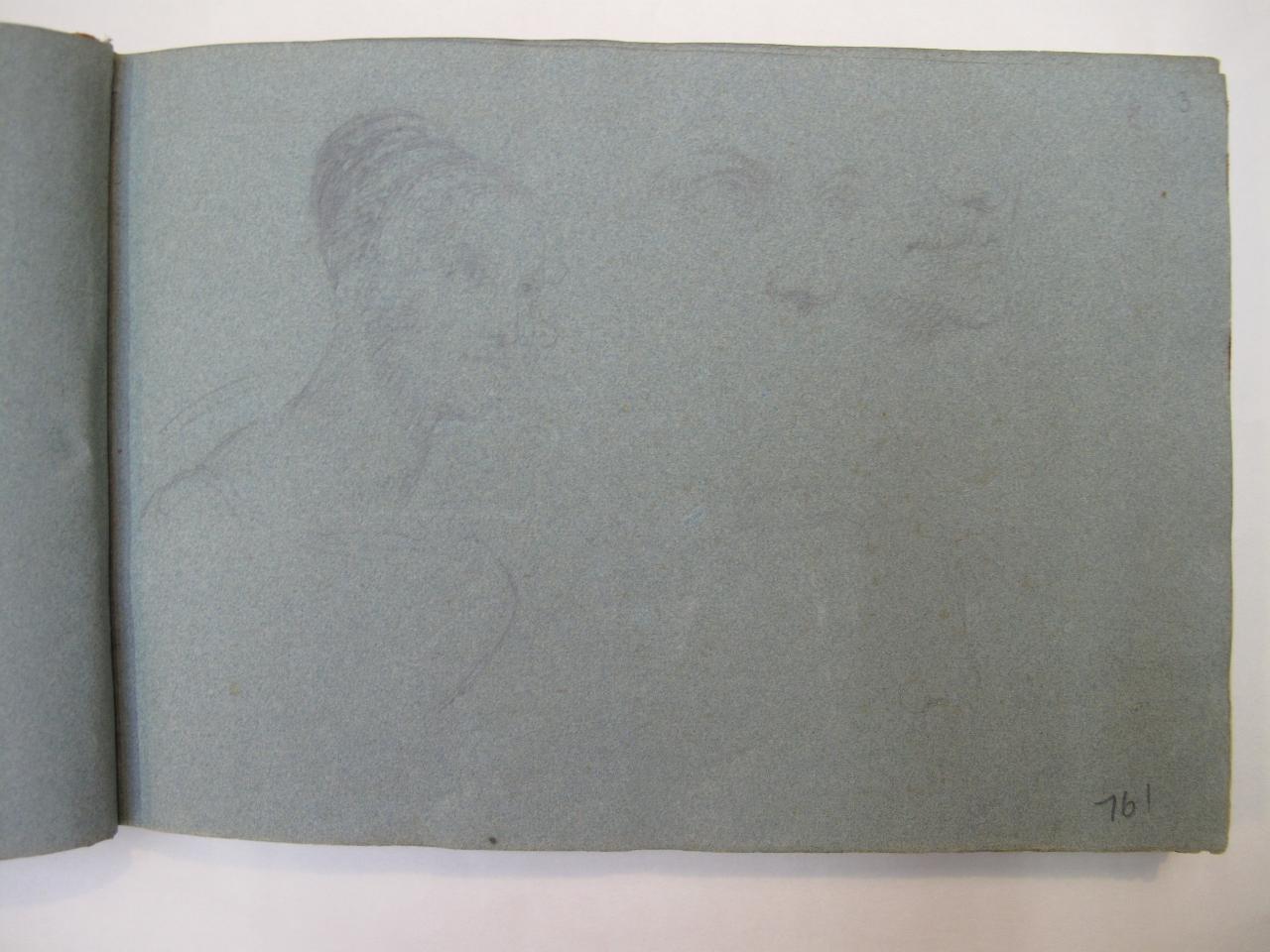Teresa Borri Stampa e Marianna Meda (già Mezza figura femminile; schizzi di visi - Samek), testa femminile (disegno) di Hayez, Francesco (primo quarto||primo quarto sec. XIX||sec. XIX)
