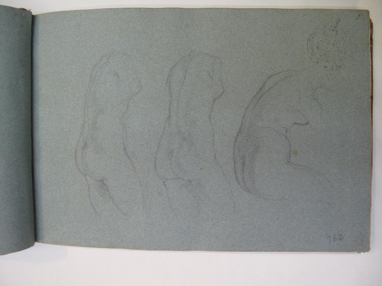 Torsi femminili visti di lato, nudo femminile (disegno) di Hayez, Francesco (primo quarto||primo quarto sec. XIX||sec. XIX)