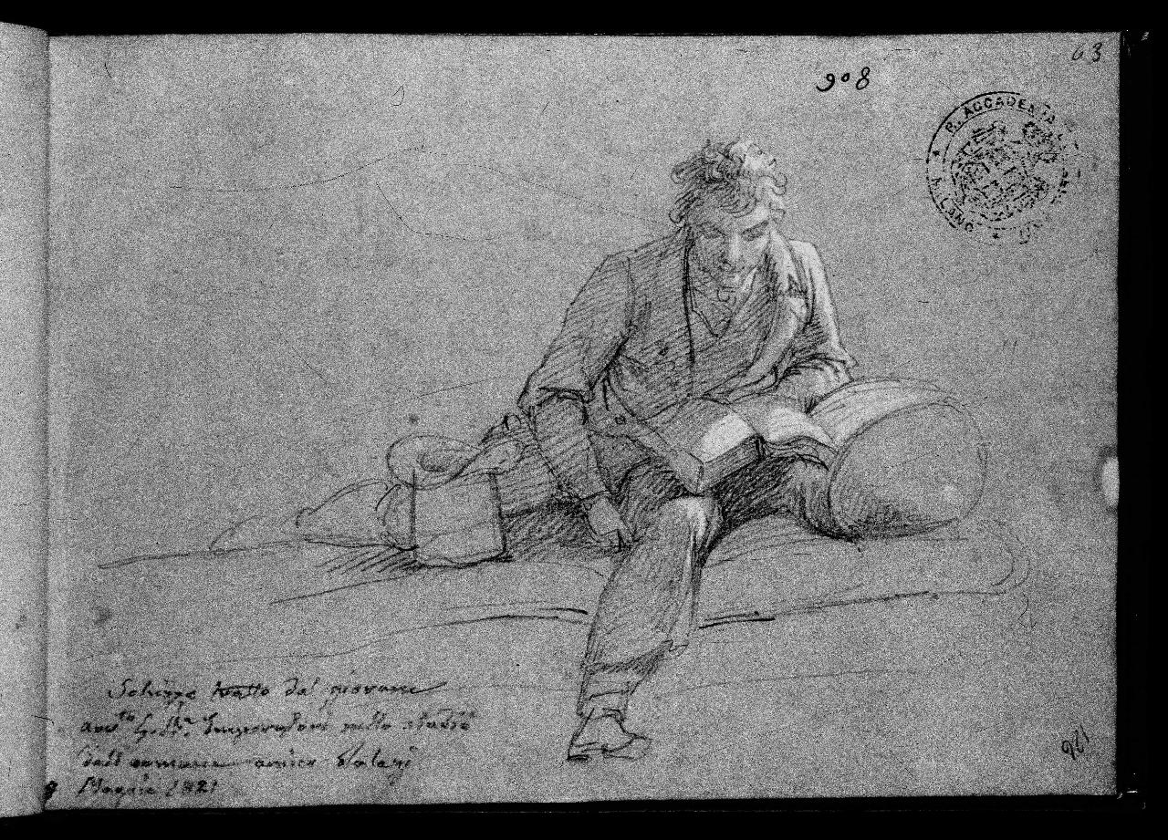 Avvocato Giovan Battista Imperatori, figura maschile (disegno) di Hayez, Francesco (primo quarto||primo quarto sec. XIX||sec. XIX)