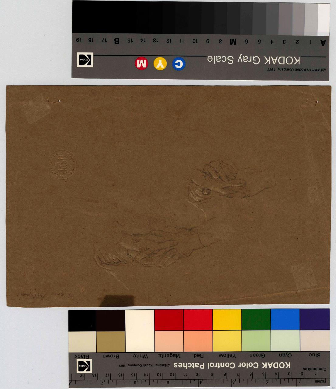 Mani che si stringono, mani (disegno) di Hayez, Francesco (metà sec. XIX)