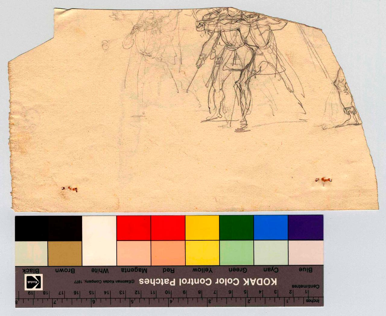 Guerrieri, guerrieri (disegno) di Hayez, Francesco (metà sec. XIX)