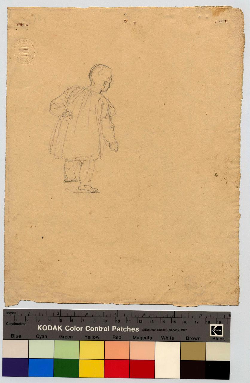 Studio di bambino, bambino (disegno) di Hayez, Francesco (metà sec. XIX)