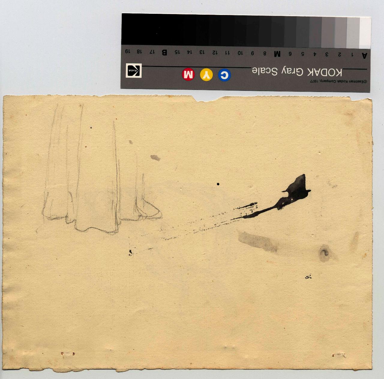 Studio di gonna, gonna (disegno) di Hayez, Francesco (metà sec. XIX)