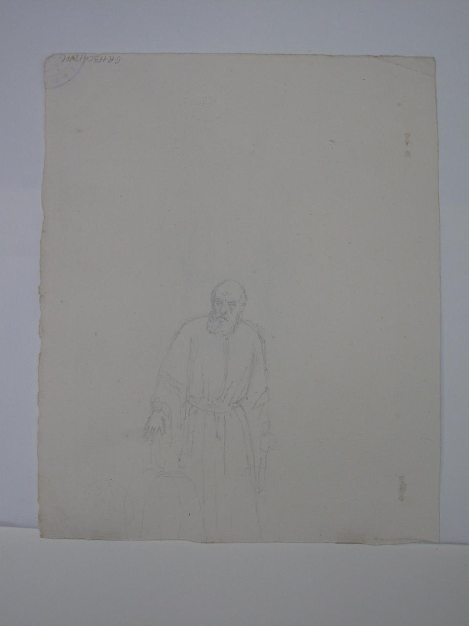 Studio per la "Decapitazione di Marin Faliero", Marin Faliero (disegno) di Hayez, Francesco (metà sec. XIX)