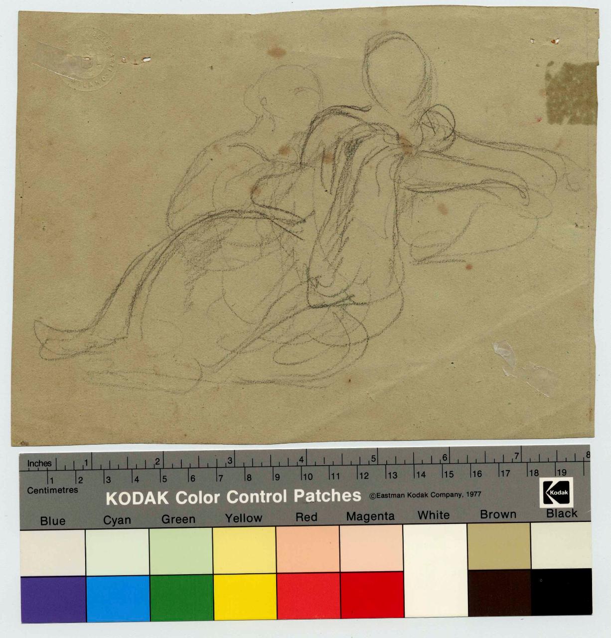 Schizzo di figura femminile, figure femminili (disegno) di Hayez, Francesco (metà sec. XIX)