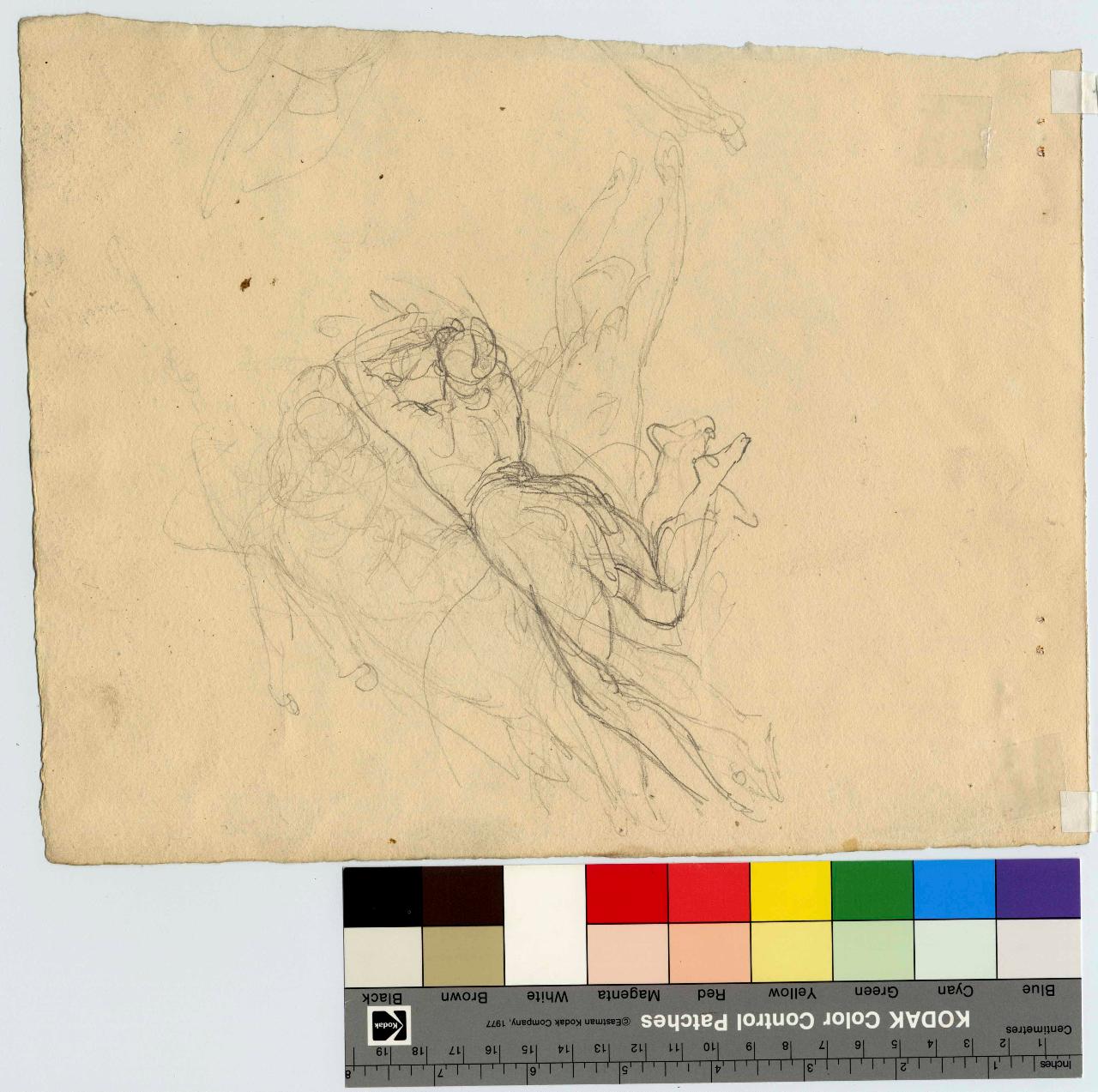 Studi preparatori per la "Distruzione del Tempio di Gerusalemme"/ Particolari della "Distruzione del Tempio di Gerusalemme", scena storica con figure | scena storica con figure (disegno) di Hayez, Francesco (metà sec. XIX)