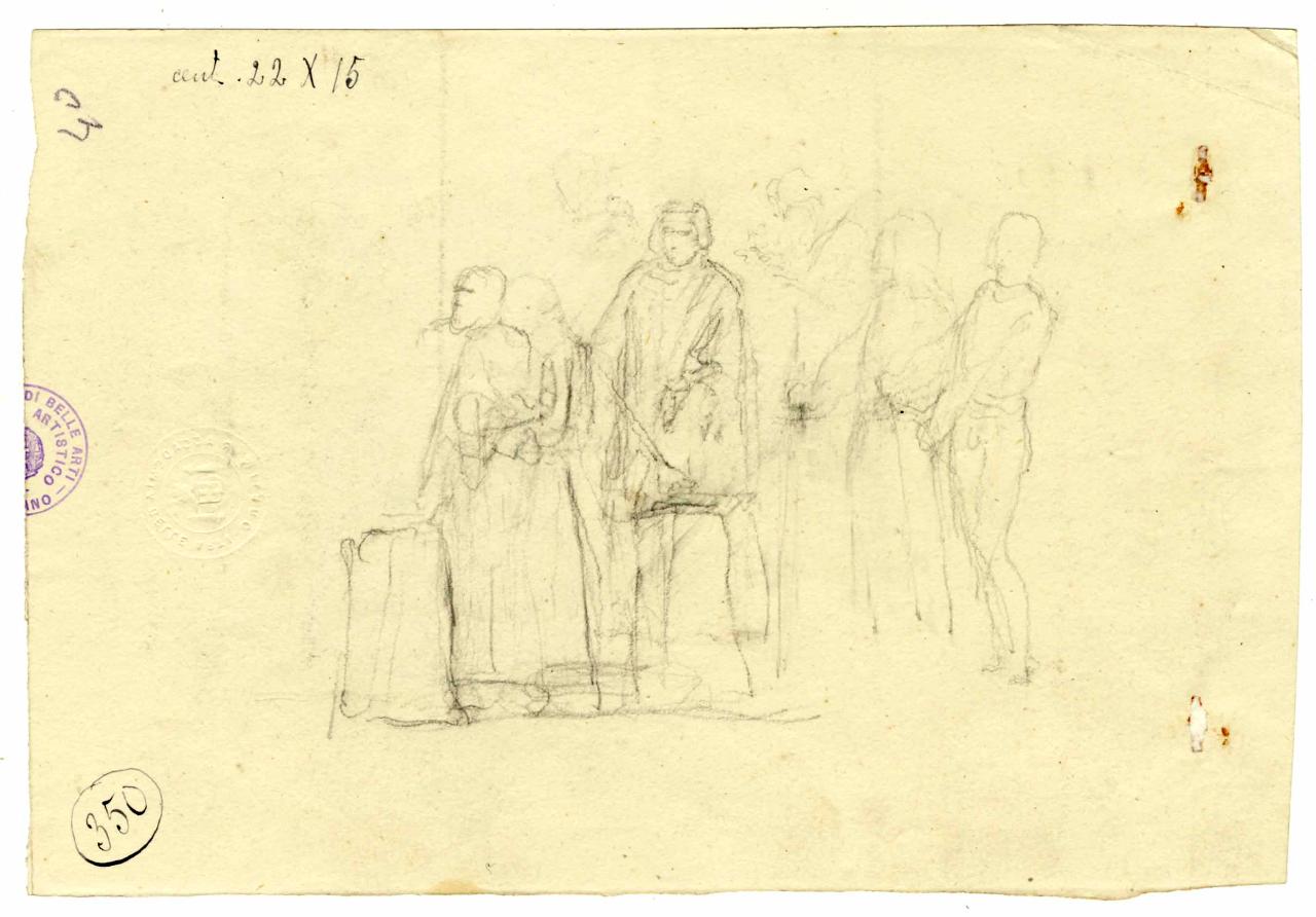 Studi per il "Marin Faliero", personaggio storico Marin Faliero (disegno) di Hayez, Francesco (metà sec. XIX)