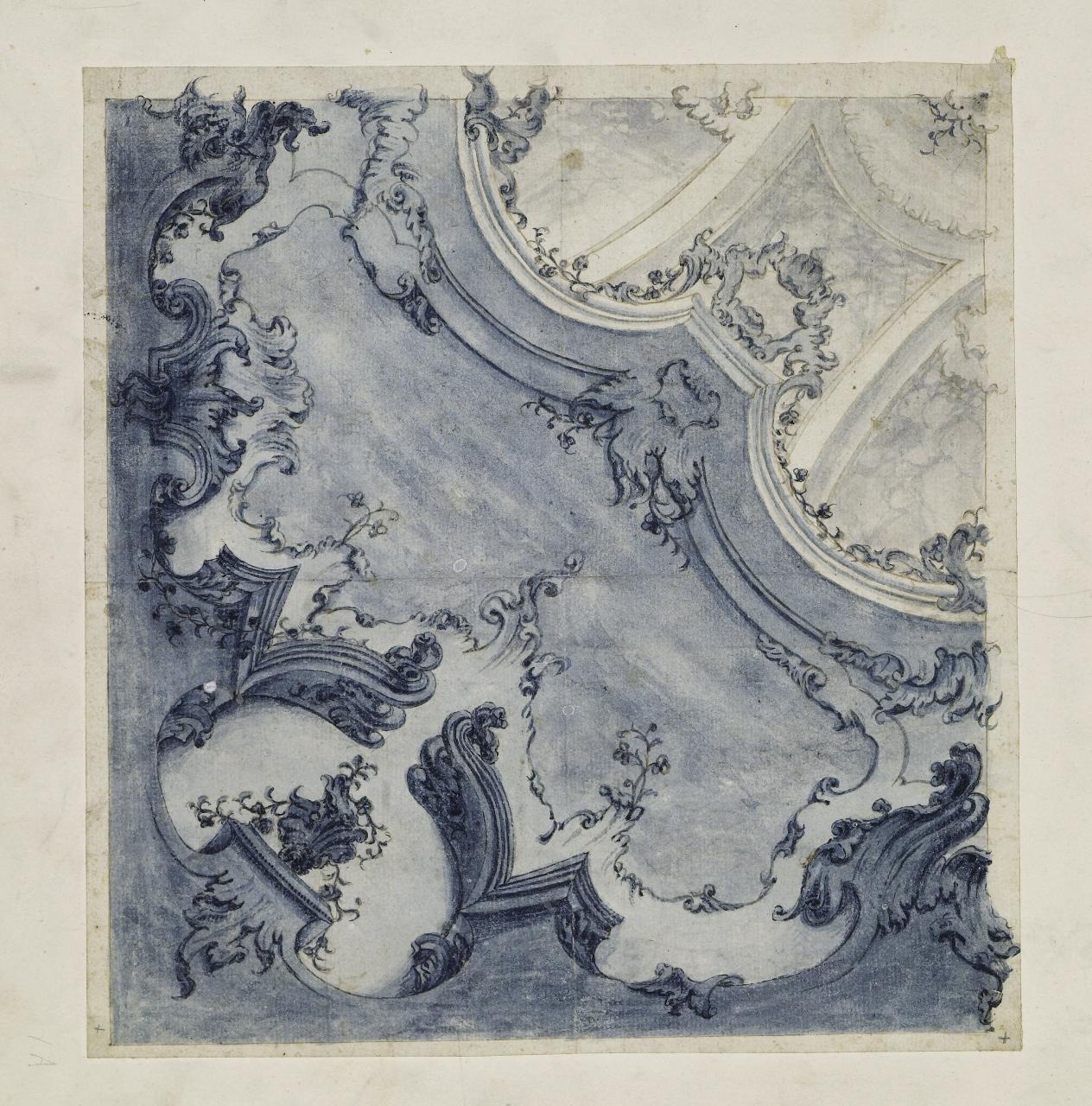 Ornato architettonico (disegno) - Anonimo (seconda metà sec. XVIII)