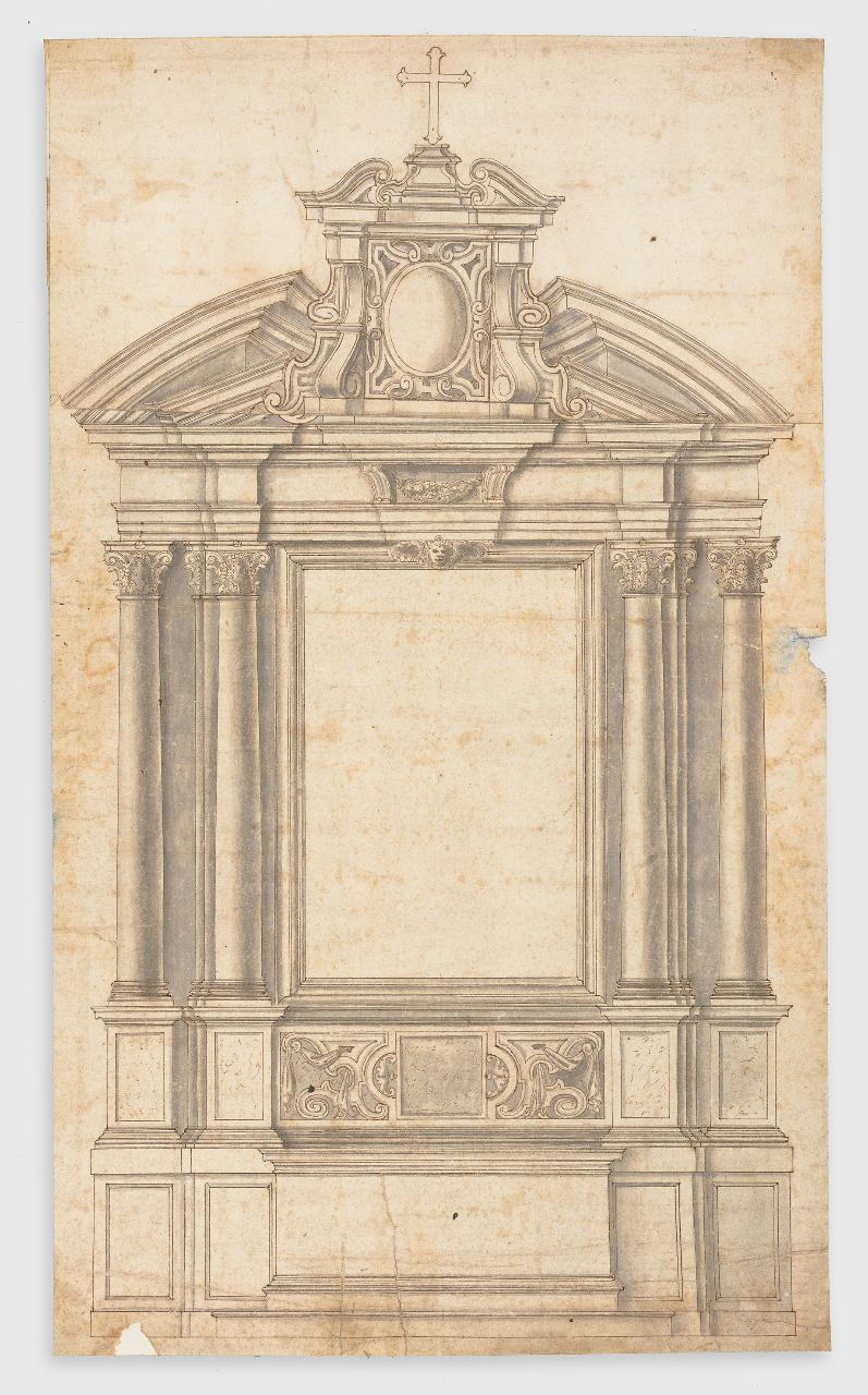 Progetto per altare (disegno) - Anonimo (seconda metà sec. XVIII)