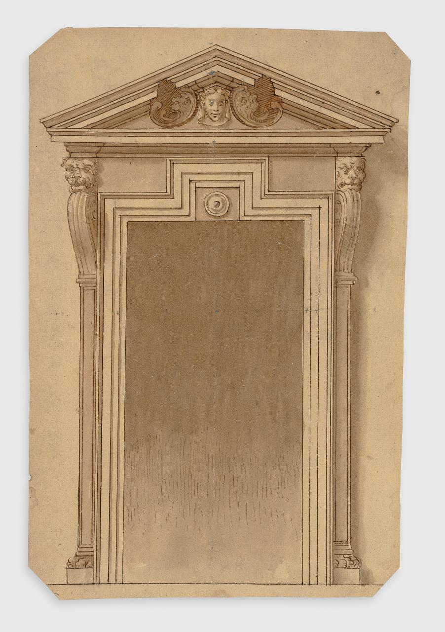 Progetto per cornice (disegno) - Anonimo (prima metà sec. XVIII)