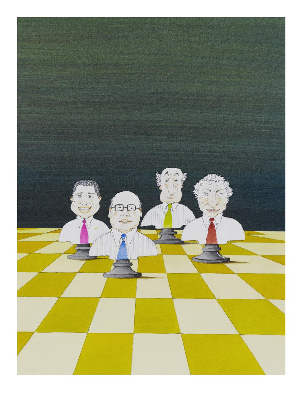 Chi ha più potere in Italia, 1986. Copertina num. 11, 17/03/1986 (disegno) di Bestetti, Pietro (sec. XX)