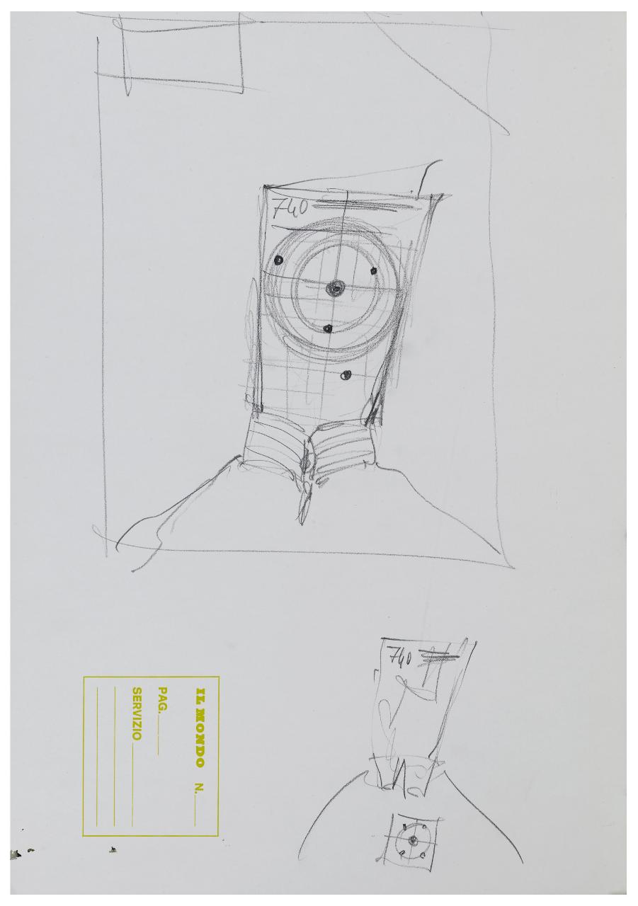 Gli uomini che ci tassano. Disegno preparatorio per la copertina de il Mondo num. 27 05/07/1978 (disegno) di Bestetti, Pietro (sec. XX)