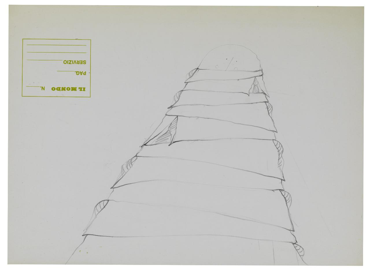 I borghesi. Disegno preparatorio per la copertina de Il Mondo num. 4, 23/01/1980 (disegno) di Bestetti, Pietro (sec. XX)