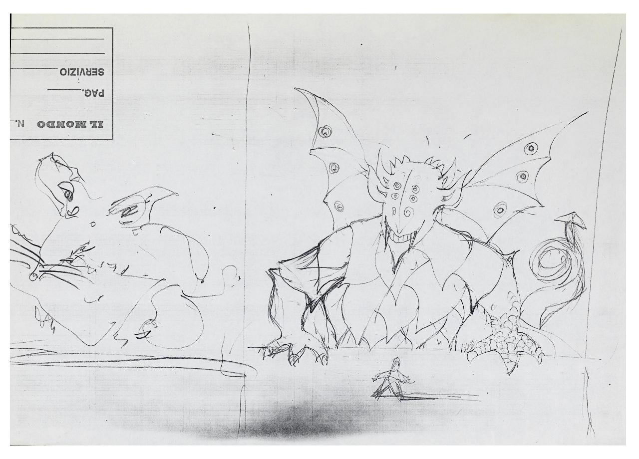 Manovra fiscale, il caos. Disegno preparatorio per la Copertina de Il Mondo num. 3 18/01/1988 (disegno) di Bestetti, Pietro (sec. XX)