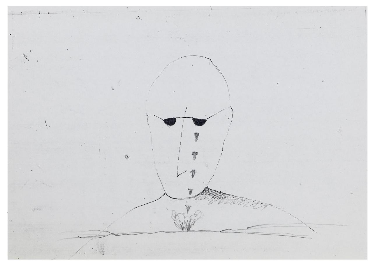 Gli Italiani e la guerra. Disegno preparatorio per la copertina de Il Mondo num. 7, 11/02/1991 (disegno) di Bestetti, Pietro (sec. XX)