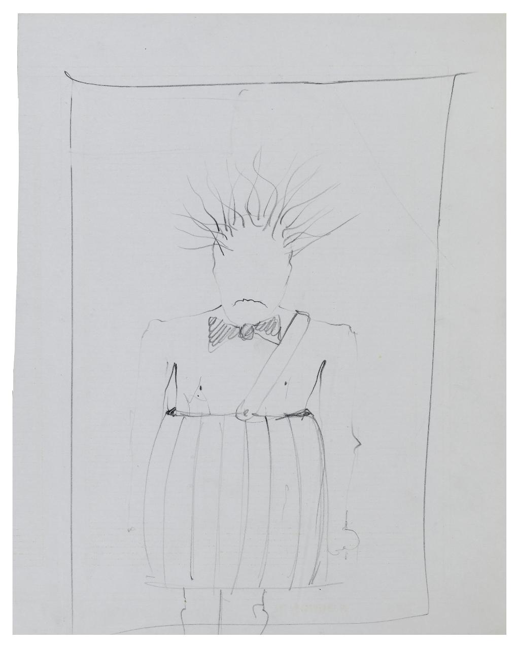 Pensioni, la fregatura, 1993. Disegno preparatorio per la copertina de Il Mondo num. 3, 25/01/1993 (disegno) di Bestetti, Pietro (sec. XX)