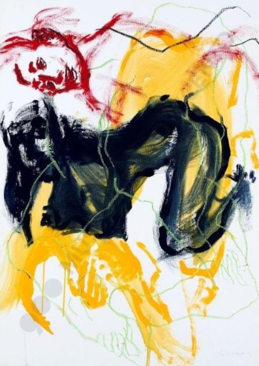 mi parli, Figure umane (disegno tecnica mista) di Lodigiani, Guido (sec. XXI)