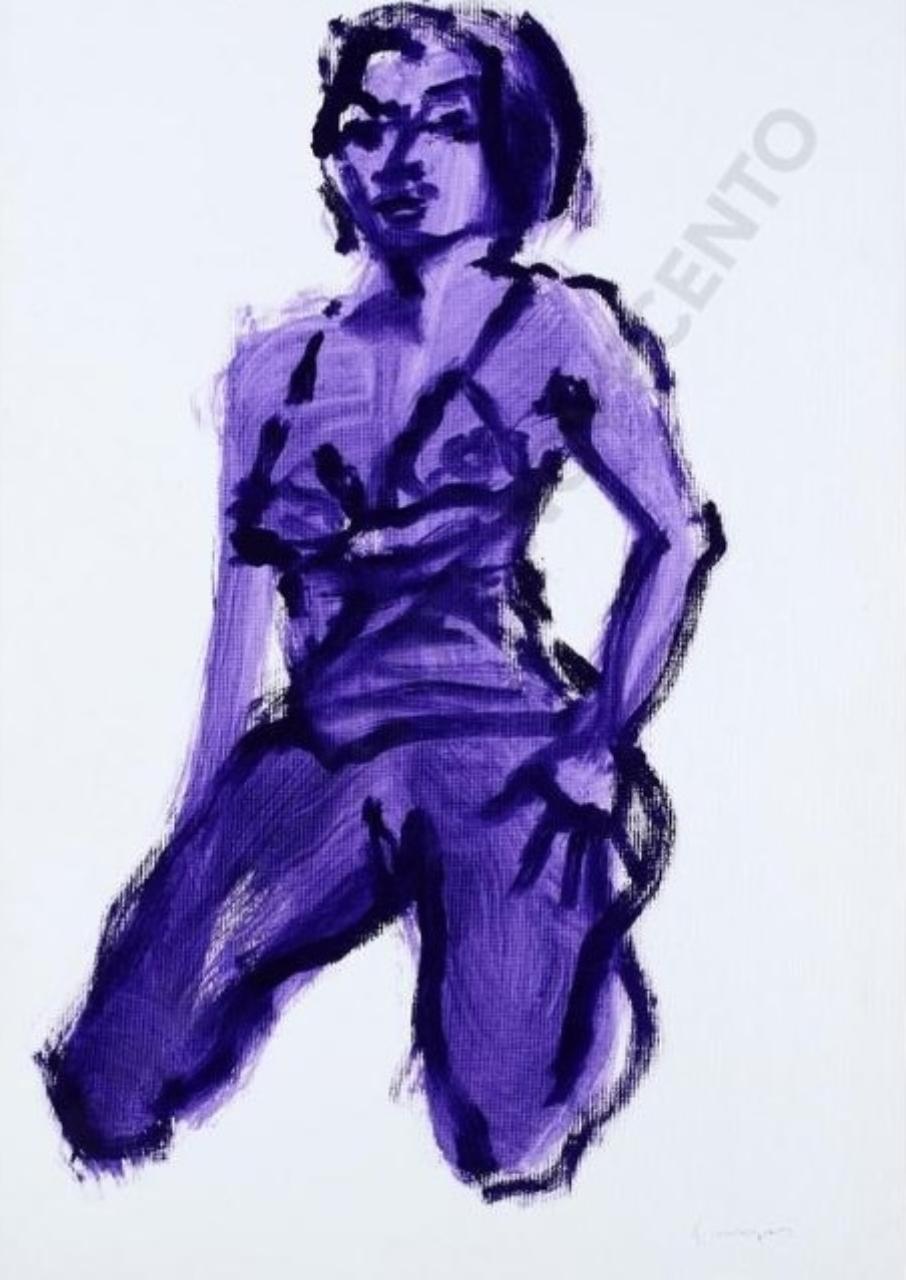 di Donna, Figura femminile (disegno tecnica mista) di Lodigiani, Guido (sec. XXI)