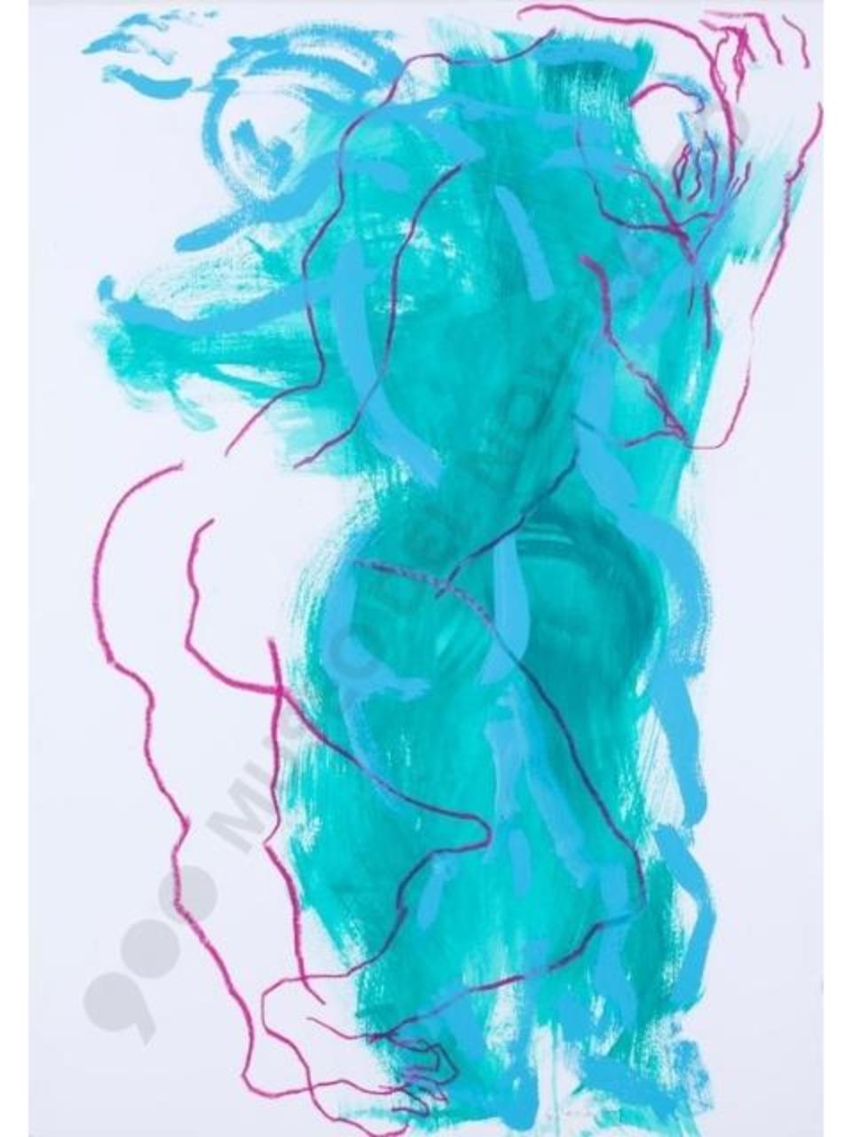 di Donna, Figura femminile (disegno tecnica mista) di Lodigiani, Guido (sec. XXI)