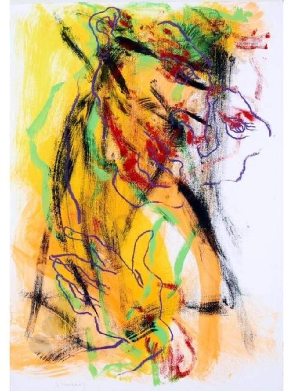 di Donna, viso femminile (disegno tecnica mista) di Lodigiani, Guido (sec. XXI)