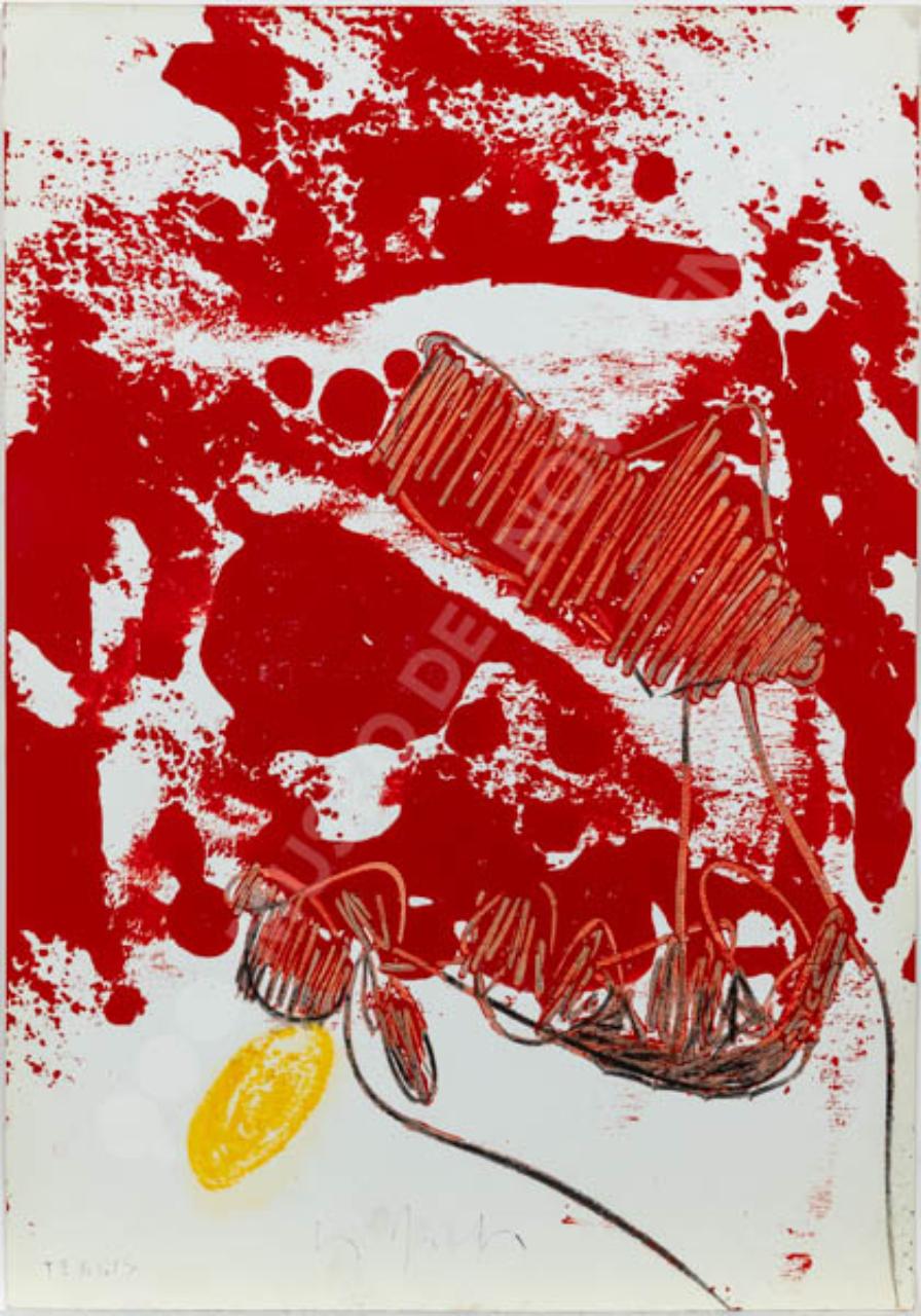 Tennis, sport (disegno) di Dangelo, Sergio (terzo quarto sec. XX)