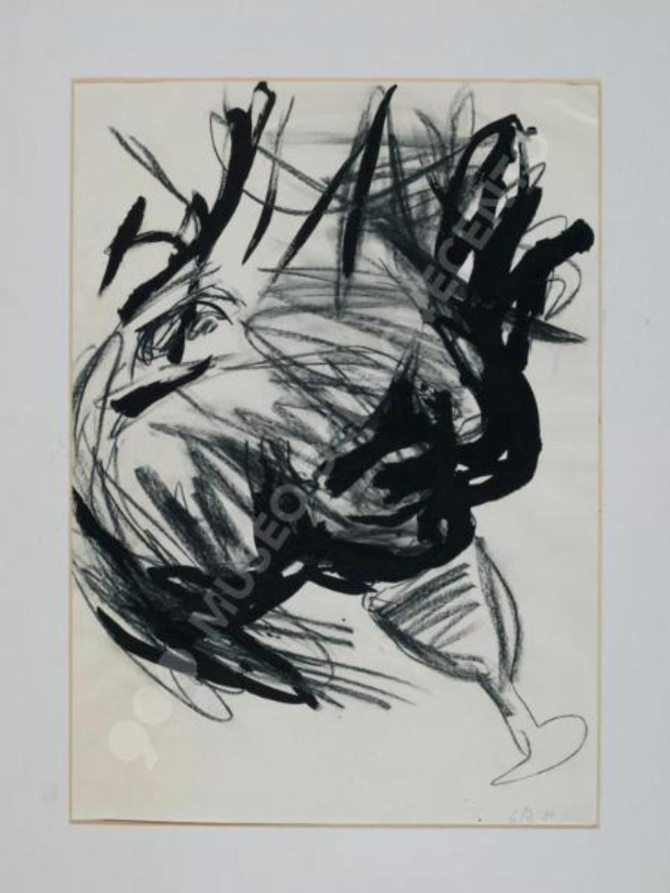 Senza titolo, composizione astratta (disegno) di Baselitz, Georg (sec. XX)
