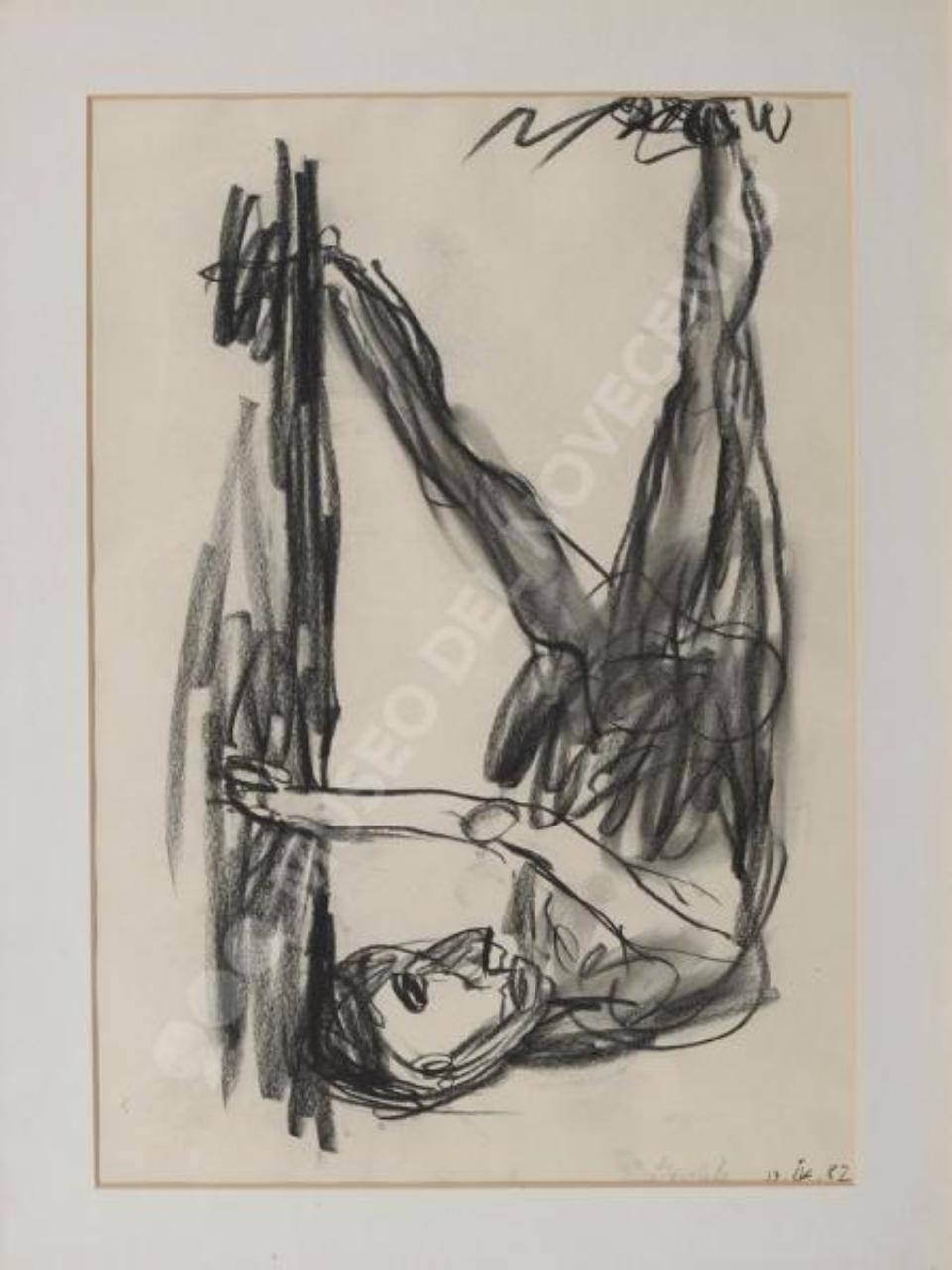 Senza titolo, figura (disegno) di Baselitz, Georg (sec. XX)