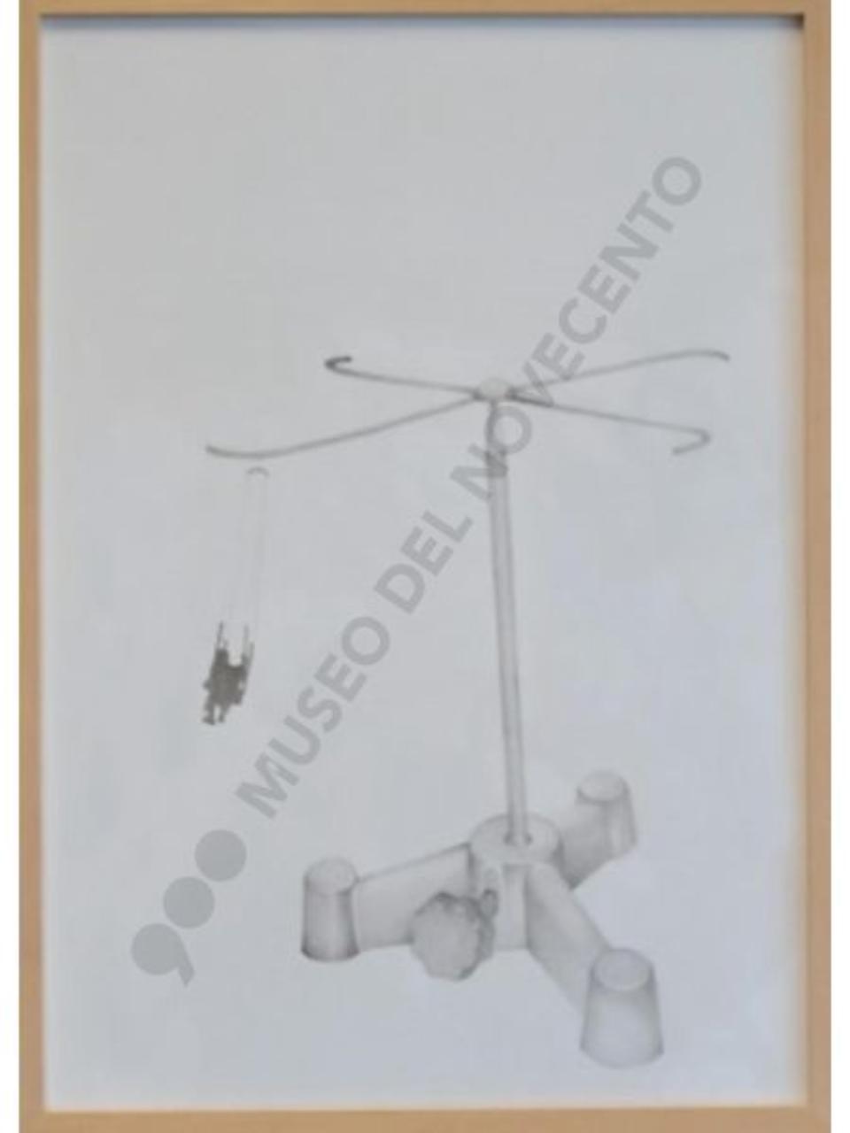 Effetto Punta (Tip Effect), composizione astratta (disegno) di De Ponti, Barbara (sec. XXI)