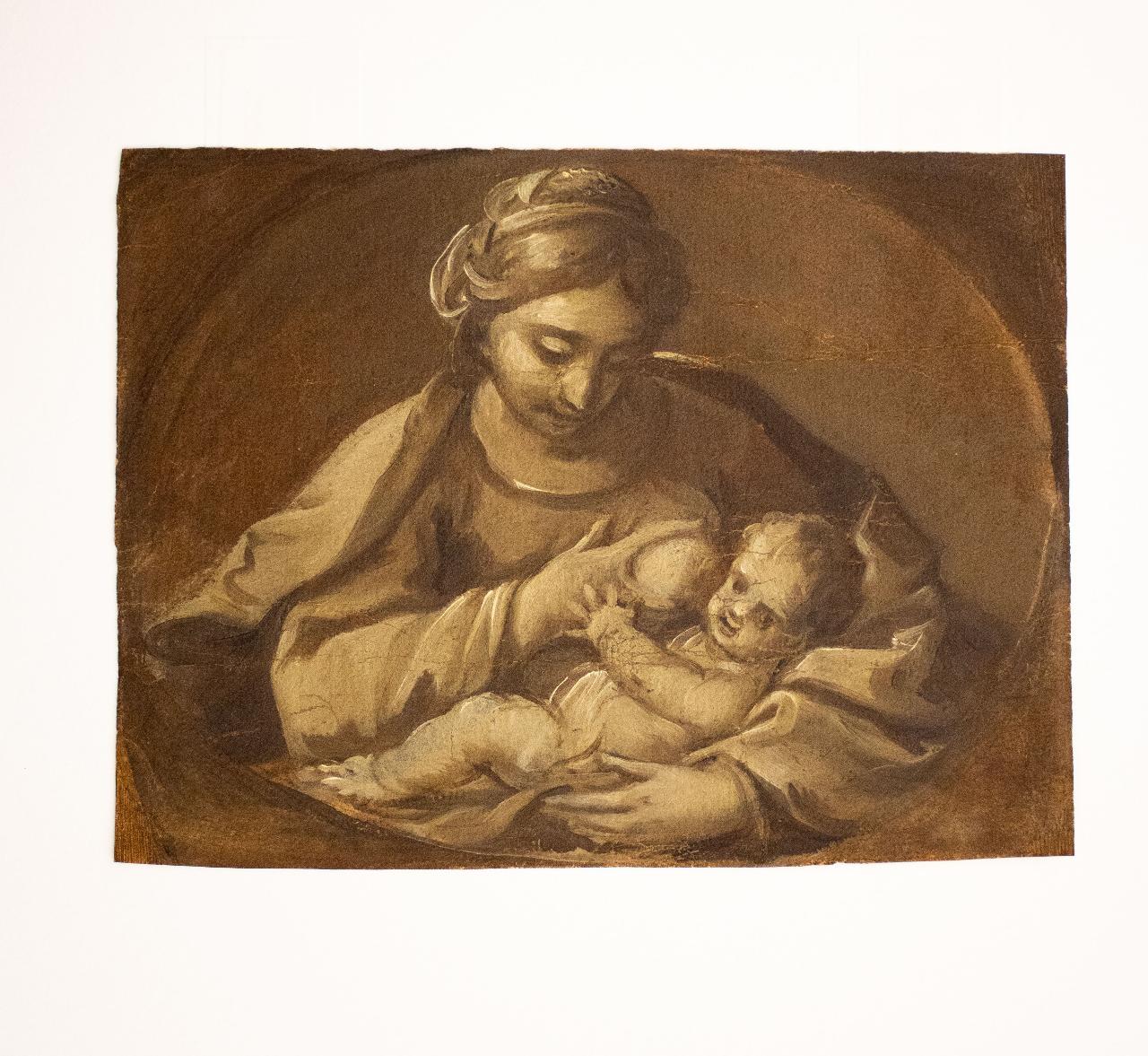 Madonna che allatta il Bambino, Madonna che allatta il Bambino (disegno) di Zoboli, Giacomo (sec. XVIII)