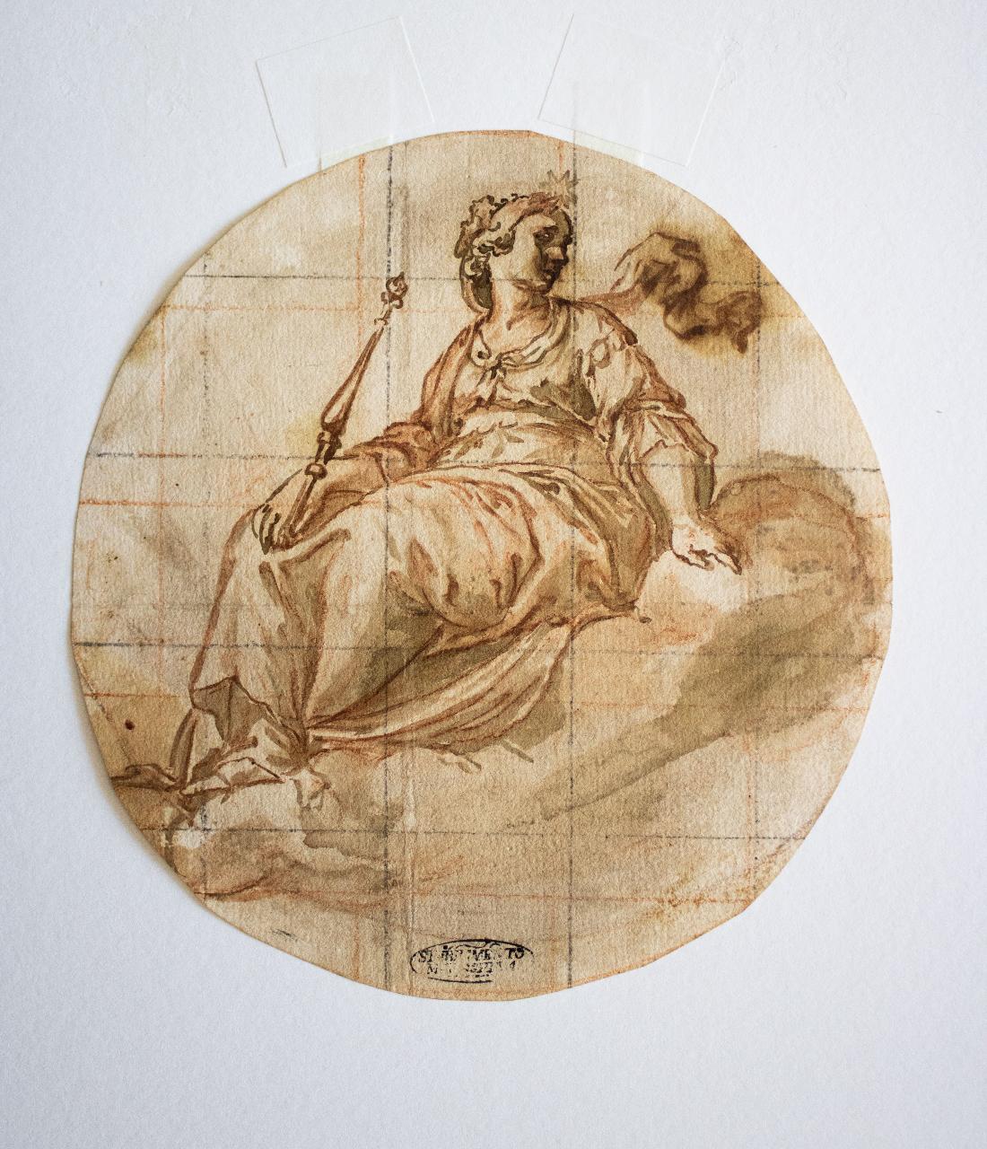 Allegoria del Valore e della Nobiltà, Allegoria del Valore e della Nobiltà (disegno) - ambito italiano (sec. XVIII)