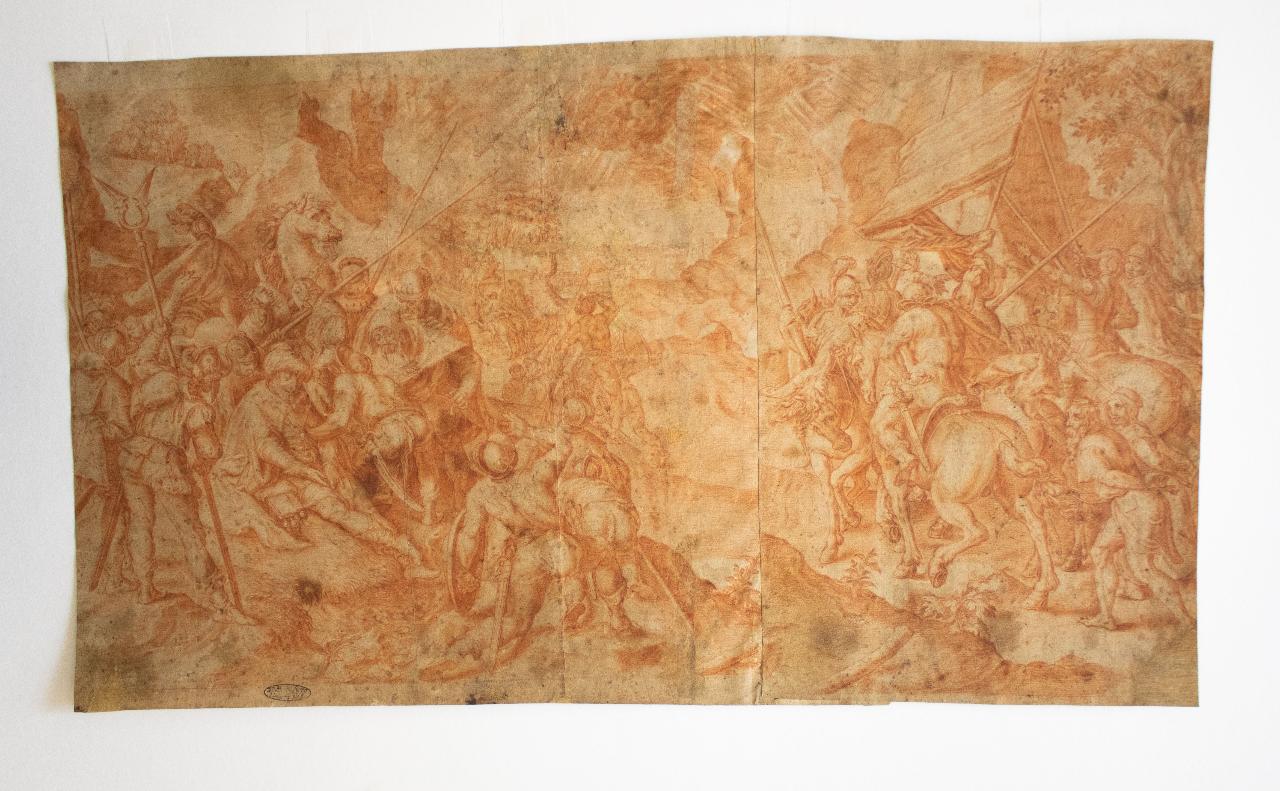 La Conversione di San Paolo, La Conversione di San Paolo (disegno) di Gheyn, Jacques de (bottega) - ambito europeo (sec. XVII)