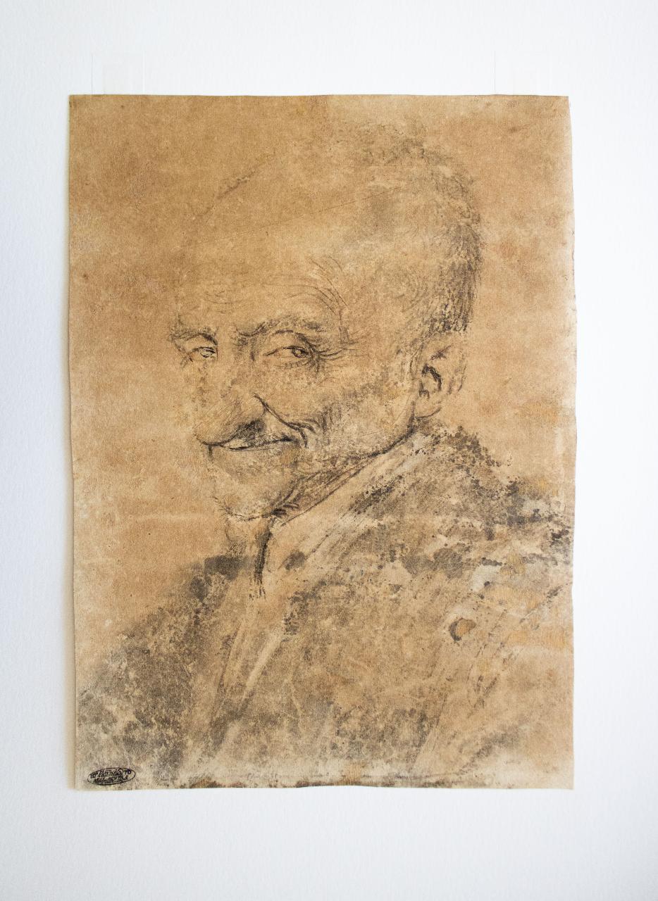 Ritratto di vecchio, Ritratto di vecchio (disegno) di Lagneau, Nicolas (sec. XVII)