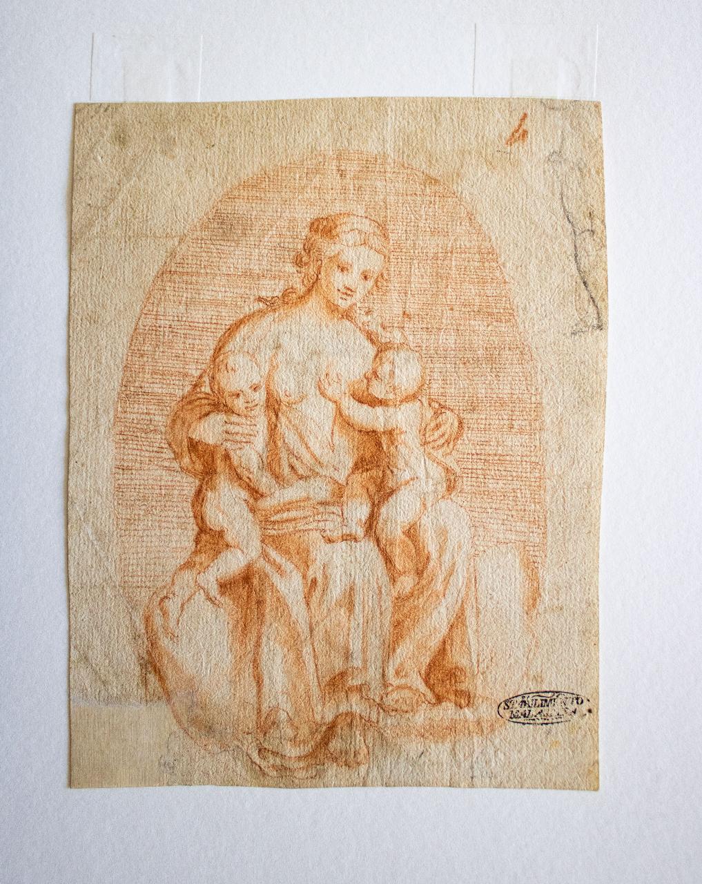 La Carità, Allegoria della Carità (disegno) - ambito italiano (sec. XVII)