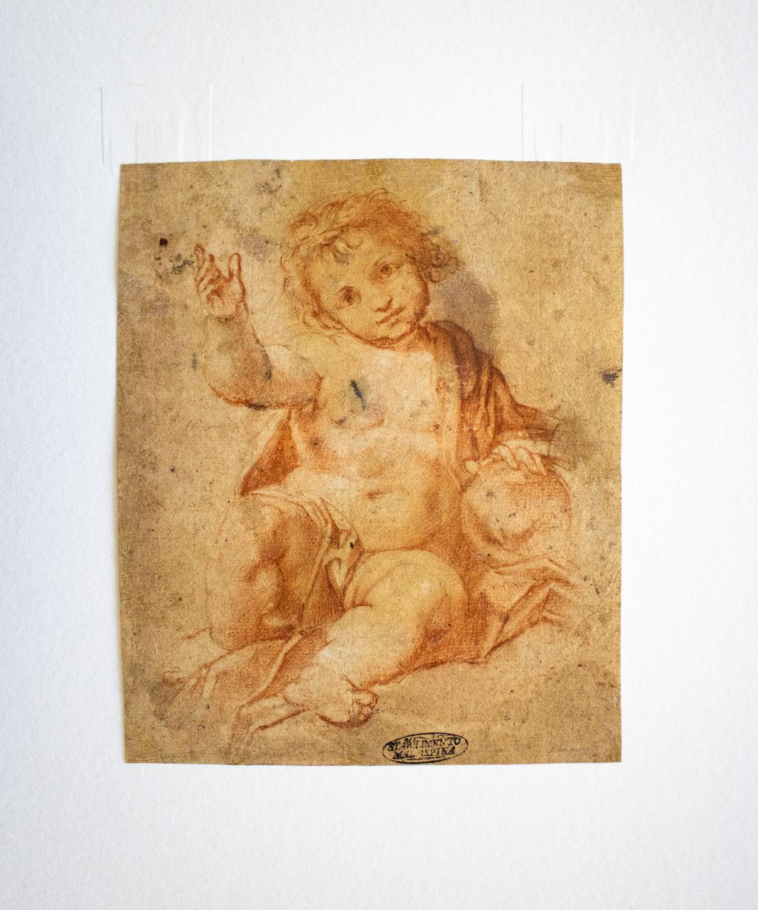 Salvator mundi, Salvator mundi (disegno) - ambito italiano (sec. XVII)