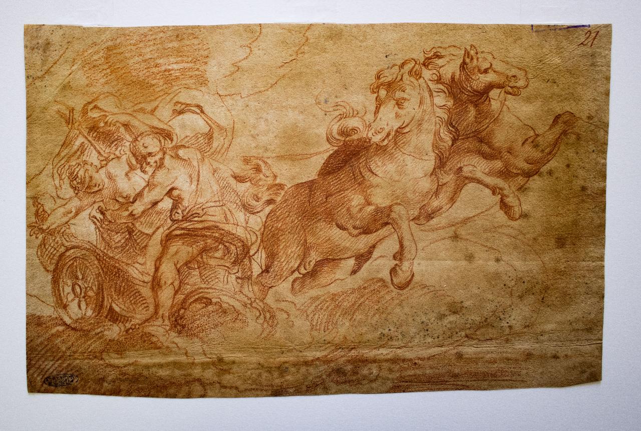 Ratto di Proserpina, Studio di mano, Ratto di Proserpina, Studio di mano (disegno) - ambito italiano (sec. XVIII)