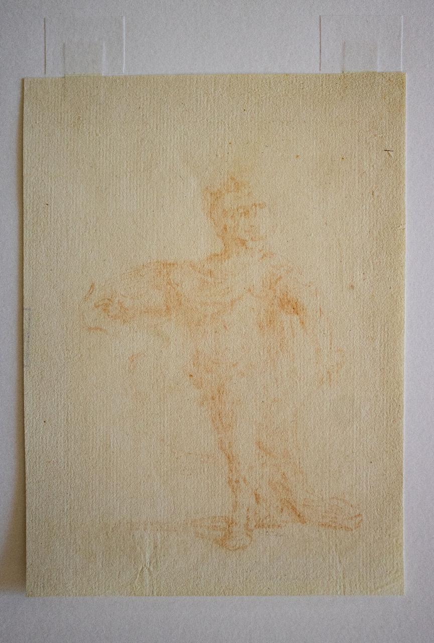 Studio di soldato, Studio di soldato (disegno) di Ratti, Giovanni Agostino - ambito italiano (sec. XVIII)