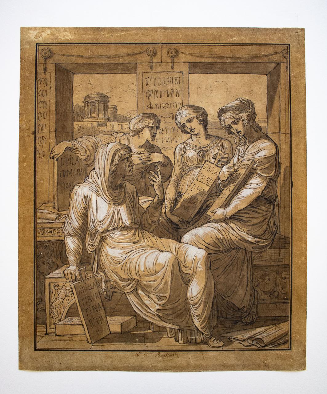 Sibille, Sibille (disegno) di Giani, Felice - ambito italiano (secc. XVIII/ XIX)