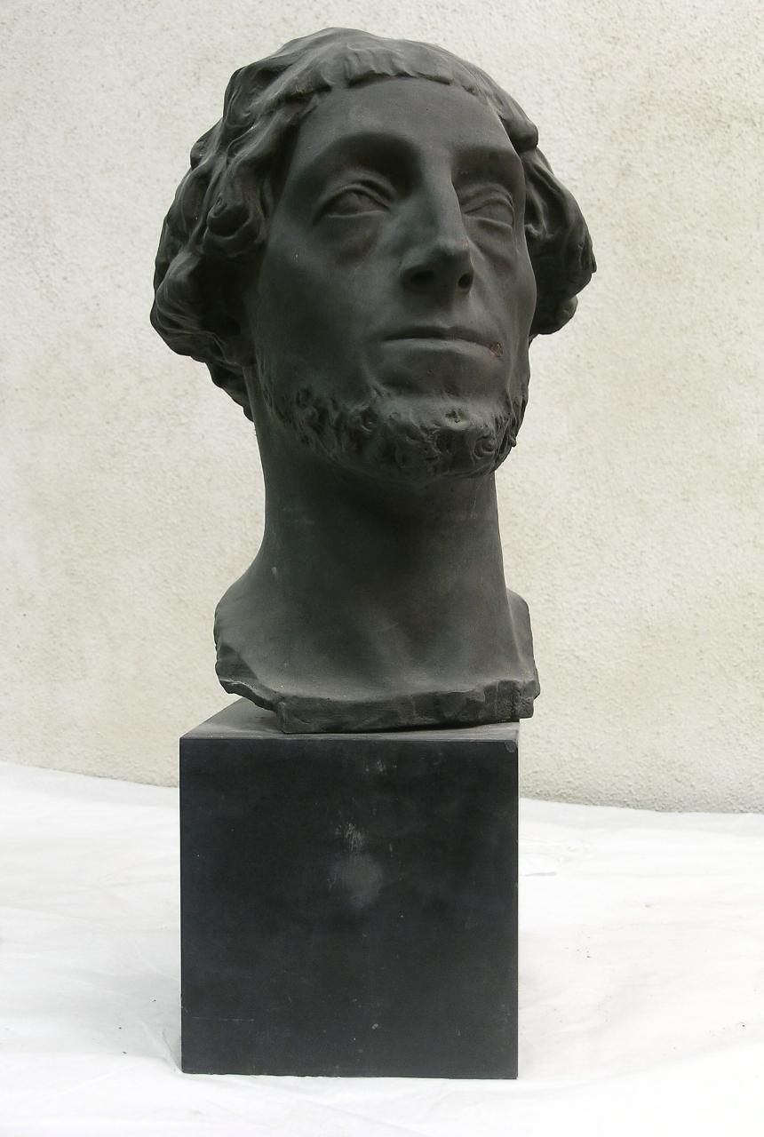 Il nordico, testa d'uomo (testa) di Bossi, Aurelio (fine/ inizio sec. XX)