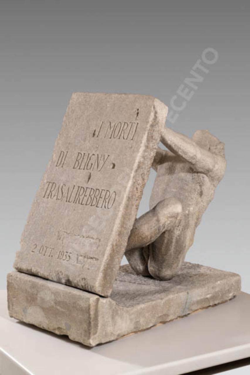 I morti di Bligny trasalirebbero, resurrezione dei morti (scultura) di Martini, Arturo (sec. XX)