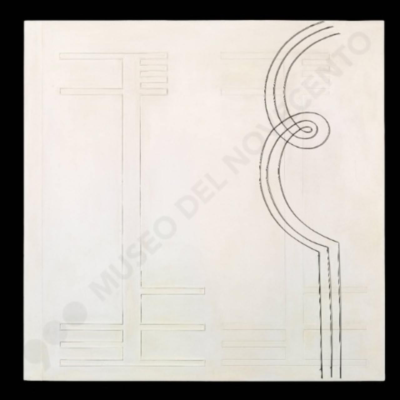 Scultura n. 24, composizione astratta (rilievo) di Melotti, Fausto (sec. XX||sec. XX)