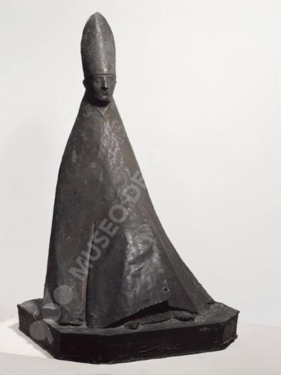 Cardinale, Cardinale seduto (scultura) di Manzù, Giacomo (sec. XX)
