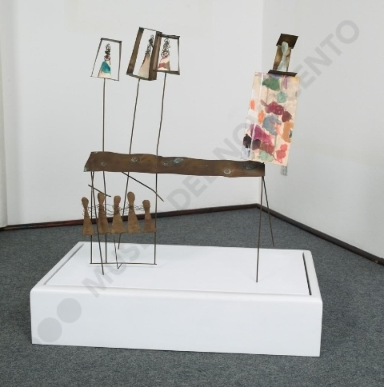 Casa delle bambole, teatrino (scultura) di Melotti, Fausto (terzo quarto sec. XX)