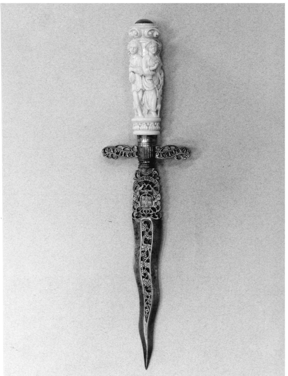 quattro stagioni (tagliacarte) - bottega italiana (seconda metà sec. XIX)