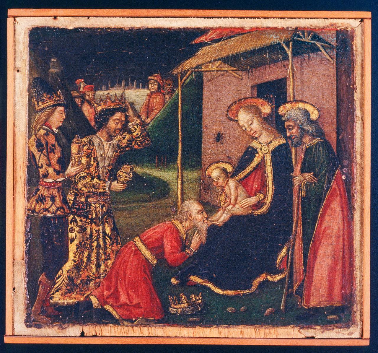 Adorazione dei Magi (dipinto) di Anonimo - ambito lombardo (prima metà sec. XV)