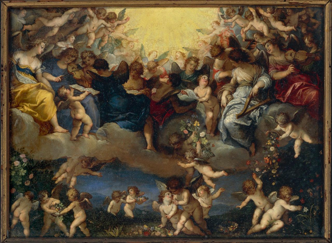 Gloria angelica, gloria angelica (dipinto) di Brueghel, Jan il Vecchio; Rottenhammer, Hans (secc. XVI/ XVII)